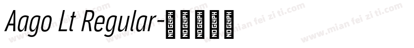 Aago Lt Regular字体转换